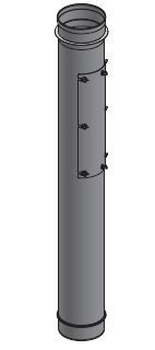 20" Diameter Grease Duct Inline Access Door Length
