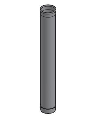 12" Diameter Grease Duct 48" Fixed Length SW-NAKS-CK12-48L SHOP, DUCTWORK, Single Wall Grease Duct Accessories, Single Wall 12” Diameter