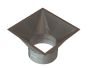 16" Diameter Grease Duct Transition Round to Square SW-NAKS-CK16-TRE SHOP, DUCTWORK, Single Wall Grease Duct Accessories, Single Wall 16” Diameter