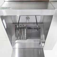 Campana de Restaurante con (BRP) Pleno de Retorno Trasero de Aire de Reposición 10'x48"