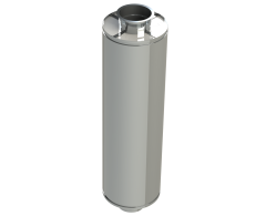 14" Diámetro, Ducto de Grasa de Doble Pared con Espacio Reducido, 48" Longitud Fija