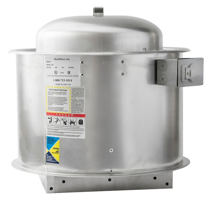 Restaurant Exhaust Hood and Fan System package 6ft X 48in