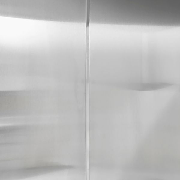 Stainless Wall Panels w/ Seam Strips & End Caps (4'L x 84"H)