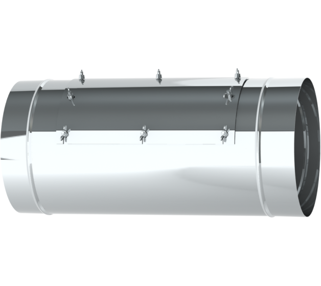 18" Diameter, Single Wall Grease Duct, Inline Access Door Length SWCK18-IAD COMPRAR, DUCTOS, Accesorios de conducto de grasa de pared simple, Pared simple de 18 de diámetro