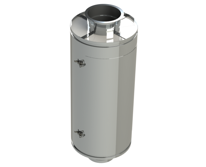 10" Diameter, Double Wall Zero Clearance Grease Duct, Inline Access Door Length DWCK10-IAD-ZC Double Wall 10” Diameter