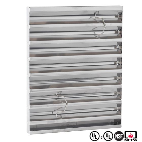 Grease Filter 2' & 4' ventless 16" x 20" x 2" STAINLESS_16_20_2 COMPRAR, ACCESORIOS, Filtros, Sin ventilación