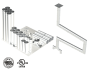 20"- Single Wall Kit,Two 14" Connections, Grease Duct, Four 90's, 50' Straight, Including No Weld Hood and Fan Connections Fan Connections SWNAKS-KIT18 COMPRAR, DUCTOS, Kits de conducto de grasa de pared simple, Kit de pared simple - Straight w / Pant Leg y 4 - 90's