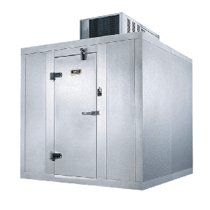 Indoor Cooler 6' x 12' x 7' 7" - Box w/ Self-Contained (35°F)