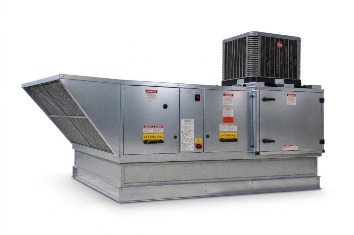 NAKS Direct Gas Fired Tempered Makeup Air Unit / DX - 1 PHASE + AC (4000 CFM) T3-DX-1PH-4000 COMPRAR, ESCAPE / SUMINISTRO VENTILADORES, Ventiladores de maquillaje, NAKS Direct Gas Fired Tempered Makeup Air Unit / DX