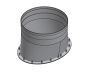 18" Diameter, Single Wall Grease Duct, No Weld Hood Adapter Oval - Start SWCK18-NWHO COMPRAR, DUCTOS, Accesorios de conducto de grasa de pared simple, Pared simple de 18 de diámetro