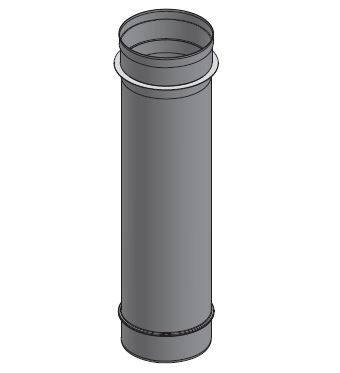 14" Diameter Grease Duct 24" Fixed Length SW-NAKS-CK14-24L SHOP, DUCTWORK, Single Wall Grease Duct Accessories, Single Wall 14” Diameter