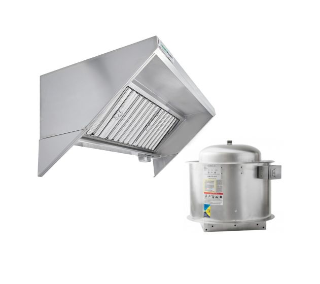 HoodMart Concession Trailer Hood System 8' x 30" with Fire Suppression EXSS008CB-FIRE COMPRAR, CAMPANAS COMERCIALES, Paquetes de Campana de Camiones de Comida, Paquetes de comida / Campana Para Camiones Y Puesto De Comida Con Supresion De Incendio