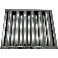 Stainless Steel Commercial Hood Baffle Grease Filter, 16-inch x 20-inch x 2-inch W/CLIPS