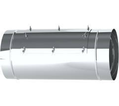 18" Diameter, Single Wall Grease Duct, Inline Access Door Length