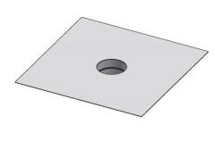 14" Diameter Grease Duct Fan Plate Adapter - End