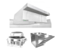 HOODMART TYPE 2 condensate Hood SYSTEM W/ PSP MAKE-UP AIR 5' x 48" EXSS005BCOND-PSP-PKG COMPRAR, CAMPANAS COMERCIALES, Paquetes de Tipo 2 & condensado, Condensate Steam, Condensate Hood System W/ PSP Make-Up Air