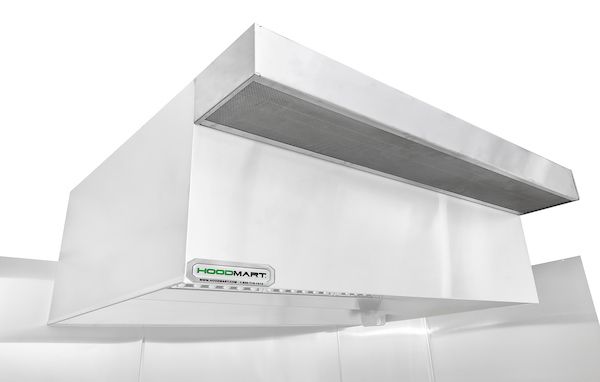 Campana de Restaurante con Aire de Reposición PSP - 4' x 48" 0448HBPSP COMPRAR, CAMPANA SOLAMENTE, Campanas de aire de maquillaje, Pleno de suministros perforados PSP, Standard PSP