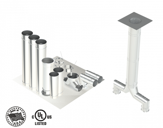 Single Wall Kit - Straight w/ Pant Leg Single Wall Kit - Straight w/ Pant Leg