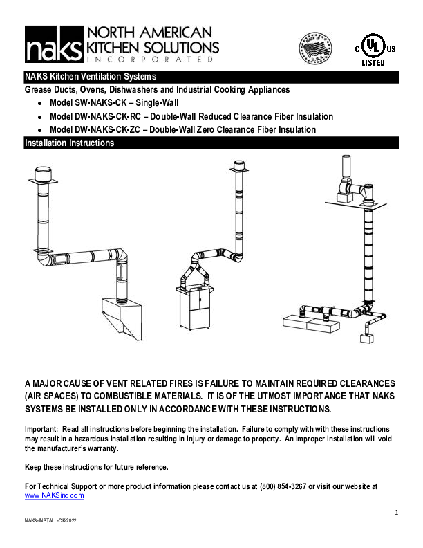 DUCTWORK INSTRUCTION MANUAL