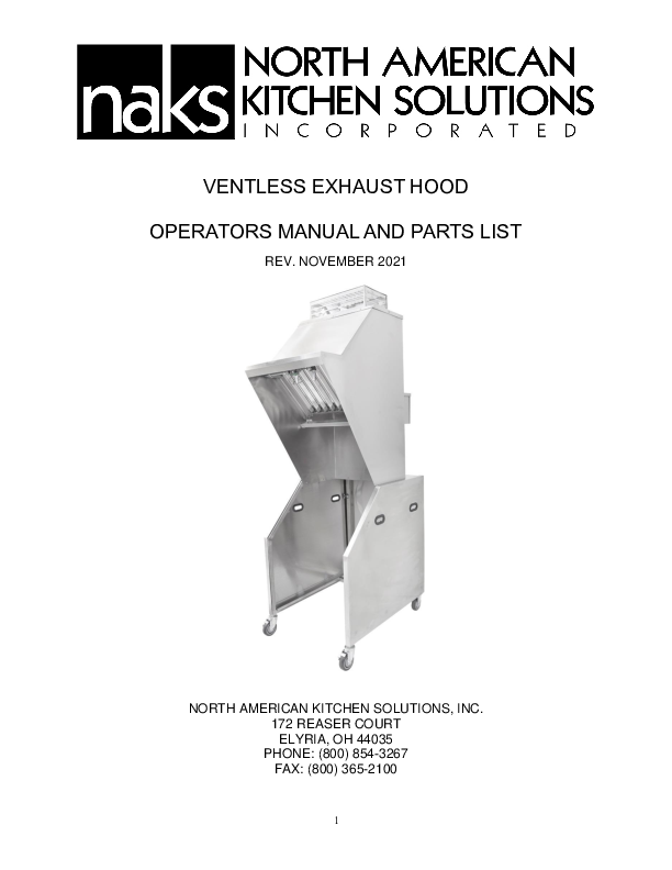 Ventless Installation Manual