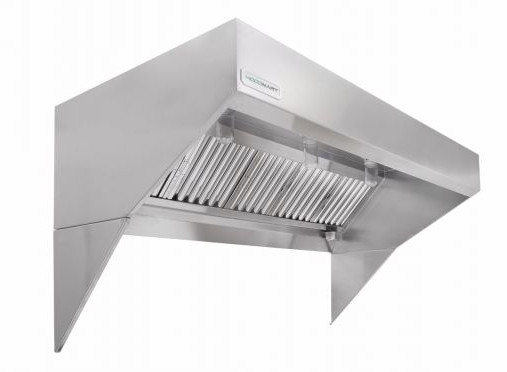 Low Ceiling Sloped Front Exhaust Hood