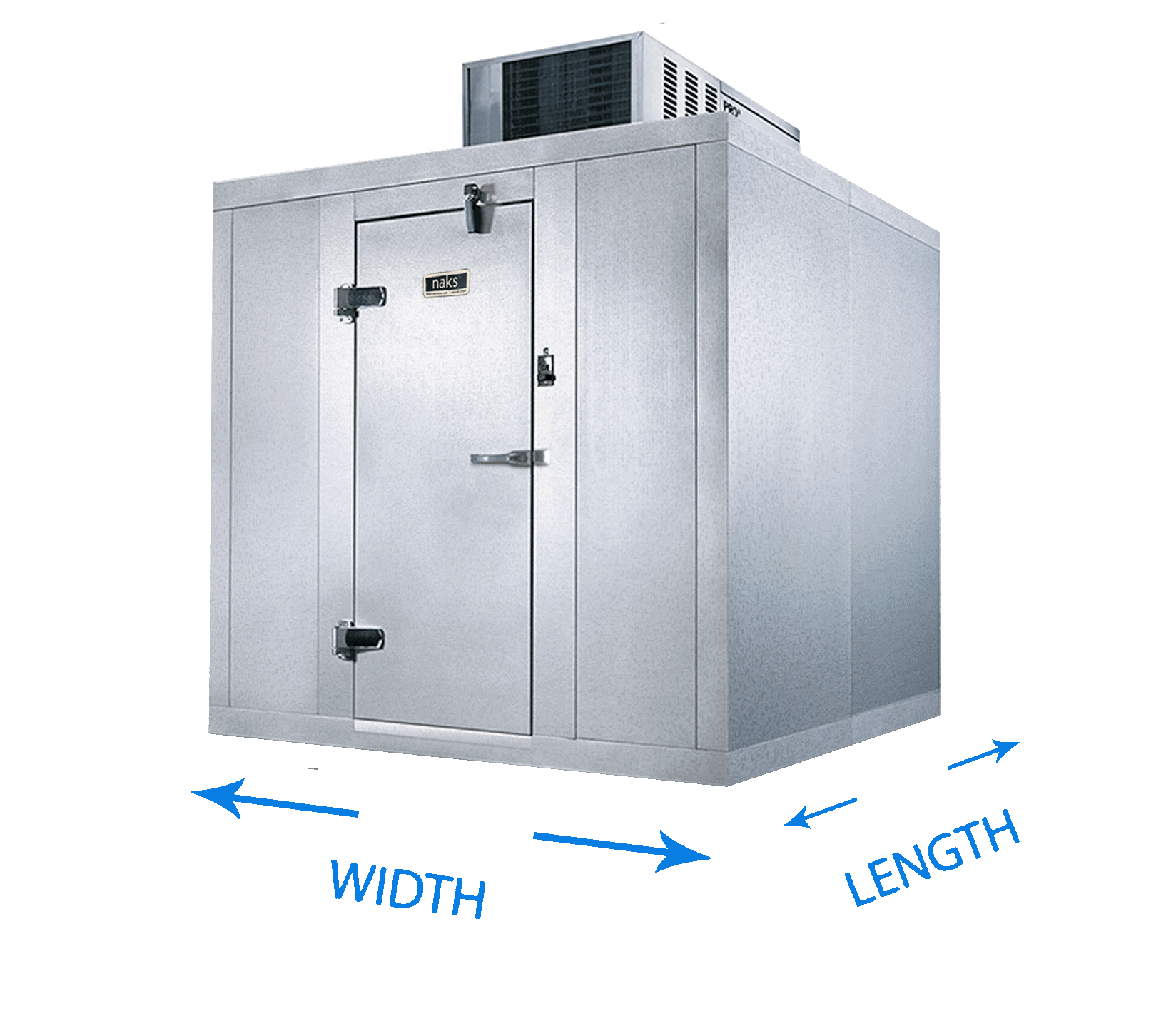 walk in freezer dimensions
